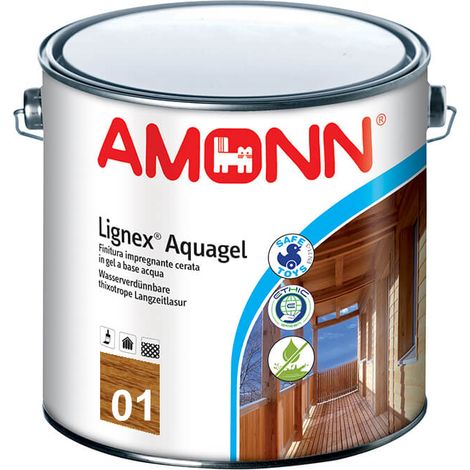 Lignex aquagel finitura impregnante cerata in gel colore 01 quercia 2,5 lt (1/2)