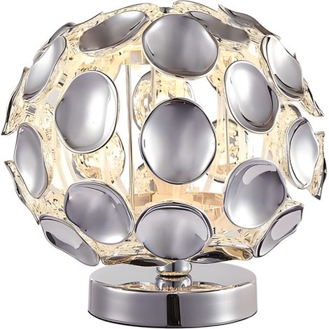 Lampada da tavolo Ontario glamour cromata E14 40W Reality