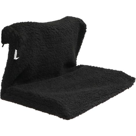 Hamac pour Chat Polaire Noir Lit Suspendu Chaud pour Radiateur Coussin (1/5)