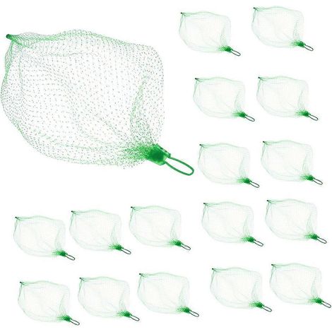 Sac de rangement en plastique vert, filet pour légumes, filet pour fruits, filet pour œufs (1/5)