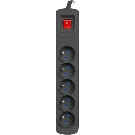 ARMAC ARC5 5M 5X 230V PL POWER STRIP BLACK