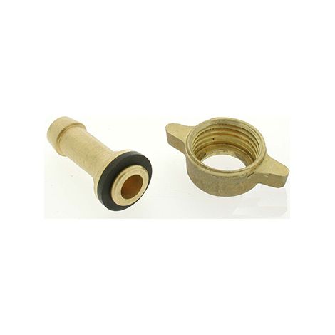 Conector recto para tubo ø: 10 mm con tuerca roscada G1/2.