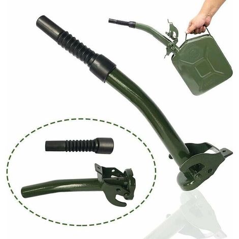 Bec verseur pour bidon d'essence, bec verseur flexible pour jerrican à essence 5 l, 10 l, 20 l, 30 l, tuyau de carburant pour bidon en métal 20 l d'essence