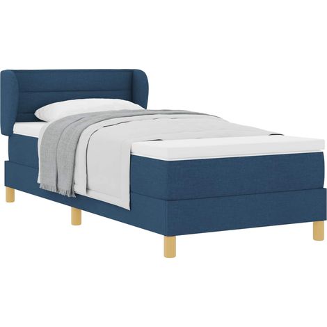 Maison Exclusive - Boxspringbett mit Matratze mit Kopfteil Blau 1