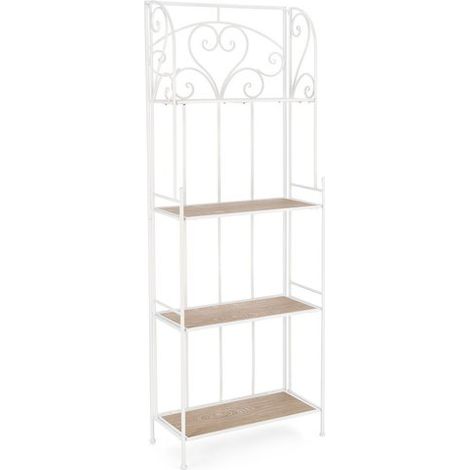 Libreria pieghevole a 4 scaffali Guenda YES - Bianco