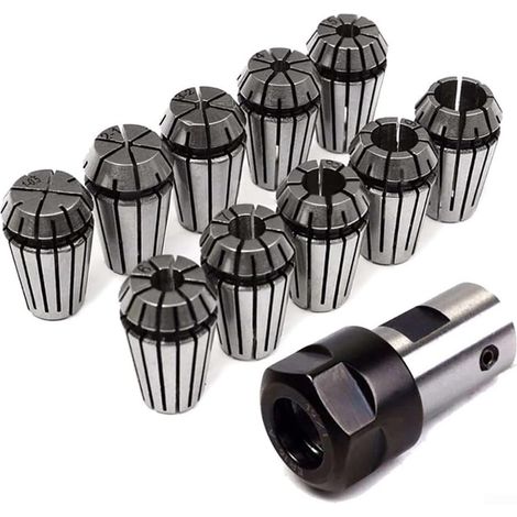 Lot de 10 mandrins de serrage avec tige d extension de 8 mm