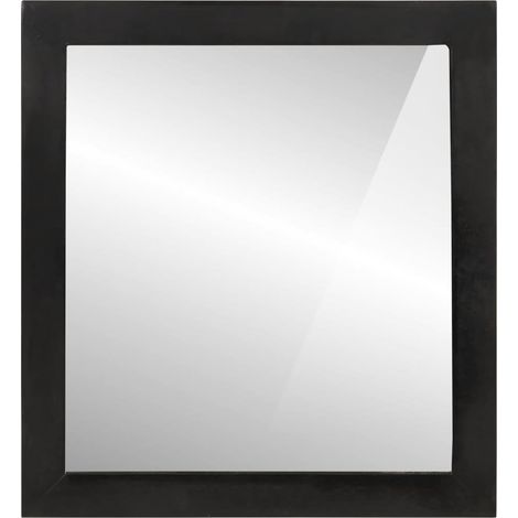 Miroir de salle de bain 55x1x60cm verre et bois massif manguier vidaXL