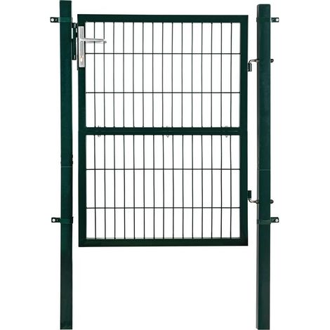 Gartentür Gartentor Zauntür 1,20 m Hoftür Gartenpforte Hoftor inkl. Pfosten Grün