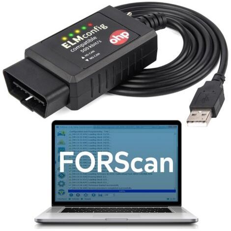 FENOPLASTICAOHP FORScan – Outil de diagnostic OBD2 vers USB basé sur ELM327, avec commutateur MS-CAN/HS-CAN, pour véhicules Ford, Lincoln, Mazda et Mercury