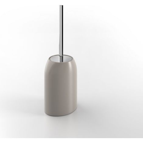 Porta scopino da terra wc toilette bagno tortora mod. Bird