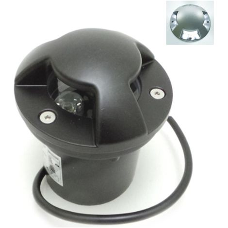 Faretto Segnapasso LED 3W calpestabile da incasso pavimento 4 fascio quadruplo luce Fredda 6500k