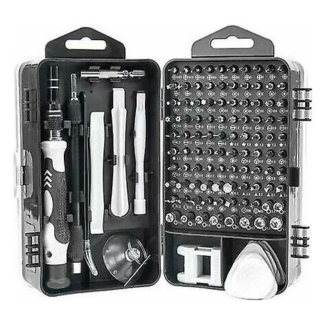 royaluxe -Kit de tournevis de précision magnétique 115 en 1, mini tournevis portable, outils de réparation pour démontage d'ordinat portable, smartphone, montre, lunettes Embout pour visseuse, ordinat (1/5)