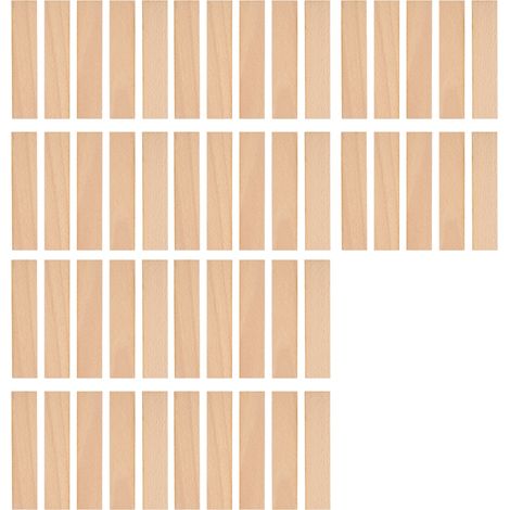 Mèches en bois pour bougies 140 x 30 x 1 mm, lot de 50. (1/4)