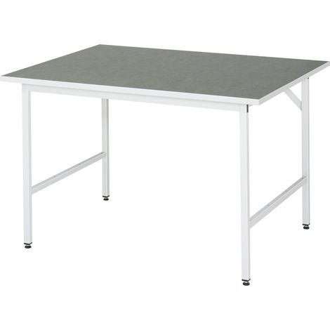 Rau Arbeitstisch Linoleum BxTxH 1250x1000x800-850mm (1/4)