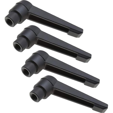 M10x80mm The Lord of the Tools 4pcs Adjustable Metal Knobs Female Threaded Clamping Lever Handle (1/5)