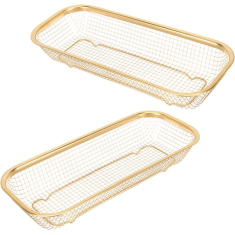 2 pièces panier couverts acier inoxydable, rangement stable baguettes, adapté lave-vaisselle (1/4)