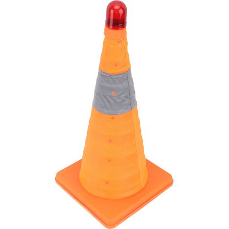 Cône de signalisation réfléchissant à vision nocturne, orientable, pour le stationnement, hauteur maximale de 45 cm. (1/5)