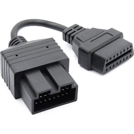 Adaptateur diagnostic OBD2 - 1 pièce, 14 broches Nissan, 12 broches GM - Convient pour Opel Honda Kia Mazda Étiquette (1/4)