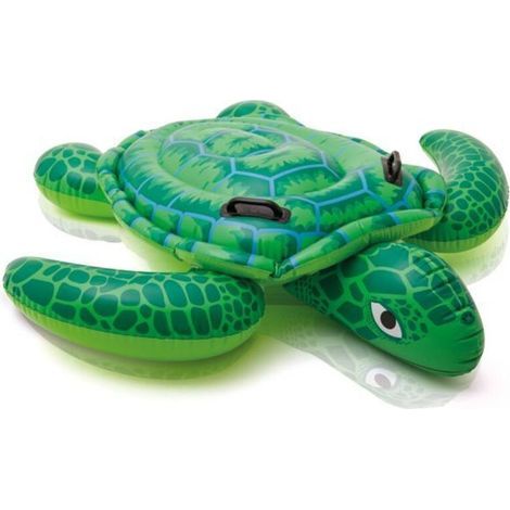 Bouée de natation gonflable, bouée de plage tortue de mer verte (150 cm x 127 cm) (1/3)