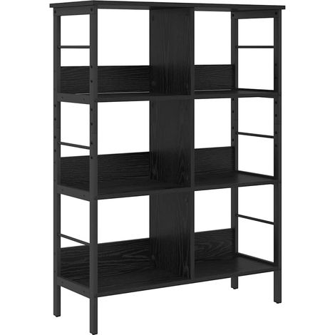 Maison Exclusive - Bücherregal Schwarz Eichen-Optik 82 x 32 x 112