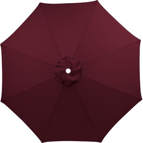 Housse de rechange pour parasol, 8 baleines, 3 m, imperméable, anti-UV, tissu de rechange, Vin rouge (1/5)