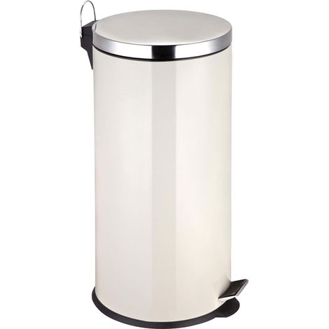 Premier Housewares Cream Pedal Bin - 30Ltr (1/2)