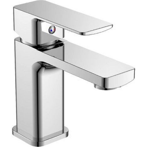Cleafe - Rubinetto Miscelatore Monocomando Cromato Per Lavabo Lavandino Moderno Shape87114 - (1/2)