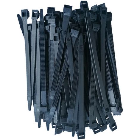 Colliers serre-cables attache fils 9.0 x 180 mm - 100 pièces (1/2)
