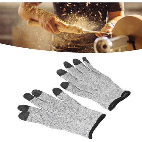 Gants à doigts enduits de PU, gants de travail antistatiques et antidérapants, résistants à l'abrasion (13 aiguilles), protection professionnelle, gants de jardinage résistants aux coupures (1/5)