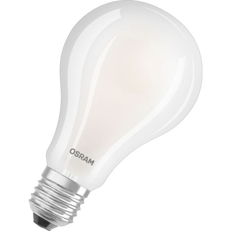 OSRAM LED Star Classic A200, ampoule LED à filament dépoli en forme d'ampoule, culot B22d, blanc chaud (2700K), 3452 lumens, remplace les ampoules classiques de 200W, 1-pack