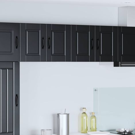 Küchenschrank 2 pcs Schwarz 60 x 31 x 40 cm Holzwerkstoff