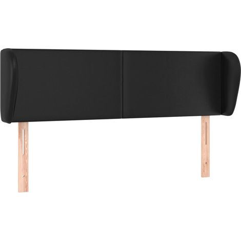 Maison Exclusive - Testiera ad Orecchio Nera 147x23x78/88 cm in Similpelle