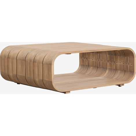 Mesa de centro para jardín rectangular 140x75 cm en madera de acacia Brivori SKLUM        (1/5)
