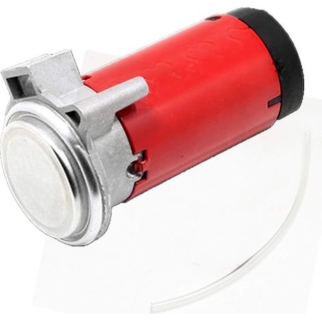 Air Compressor and Horn Car Kit 12V Red Engine Chrome Compressor (1/5)