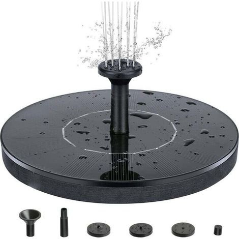 18 cm Solarbrunnen mit umweltfreundlicher Wasserpumpe für Teich, Pool und Garten – funktioniert ohne Batterien oder Strom – KZQ