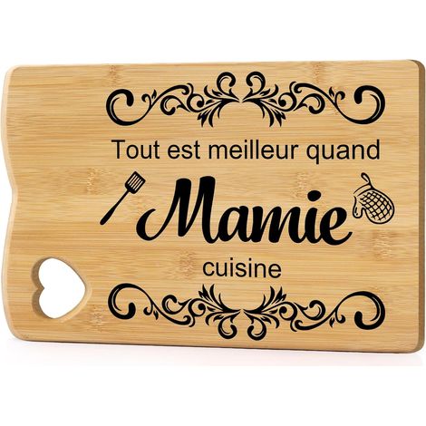 Planche à Découper Cadeau Grand Mere Cadeaux pour Mamie Anniversaire Idee Grands Mère Mamy Idée Cadeaux Fête des Mères Fete des Grand Mere Mamies Noel (1/5)