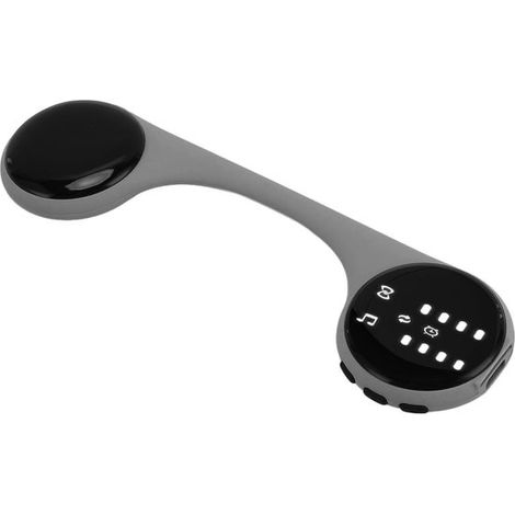 Altoparlante da cuscino per la notte, a conduzione ossea e con suono stereo a basso rumore bianco, ausilio per il sonno, altoparlante Bluetooth portatile da posizionare sotto il cuscino con schermo LE (1/5)