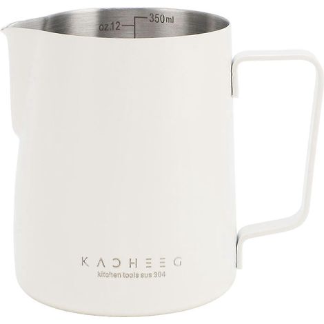 Kaffeedampfkännchen 350 ml, Edelstahl 304, hohe Wärmeleitfähigkeit, Milchaufschäumkännchen aus Kupfer