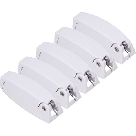 Lot de 5 loquets de porte pour camping-car, en plastique ABS, pour porte de rangement de caravane ou remorque. (1/5)