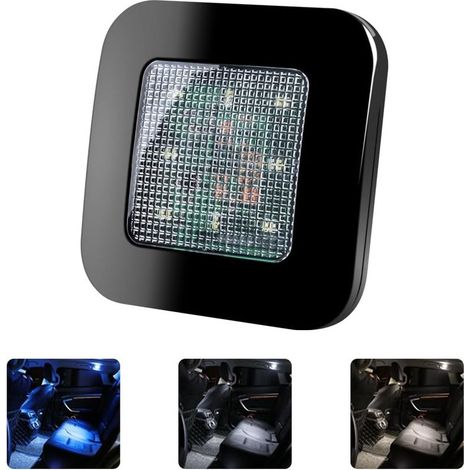 Plafonnier LED pour voiture, 3 couleurs, rechargeable par USB, sans fil, pour voiture, camion, camping, éclairage décoratif (1/5)