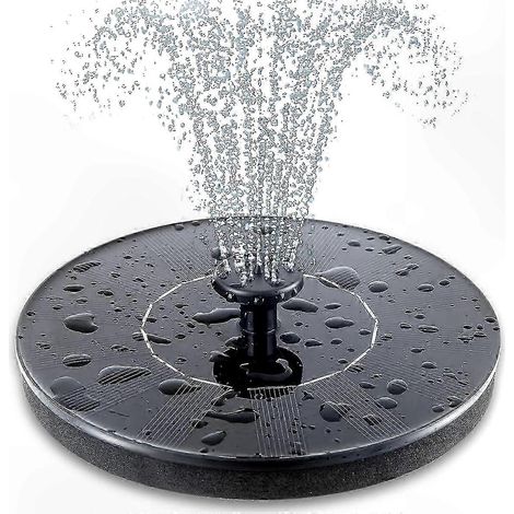 Solarbrunnenpumpe mit 6 Düsen, kompatibel mit Gartenbrunnen und Vogelfutterhäusern. (1/5)