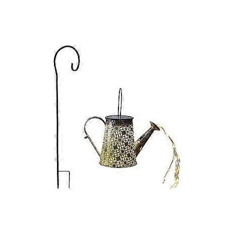 Arrosoir solaire avec guirlande lumineuse, décoration de jardin - arrosoir lumineux pour allée, arbre, pelouse, jardin féérique solaire LED, guirlande lumineuse extérieure, étoile (1/5)