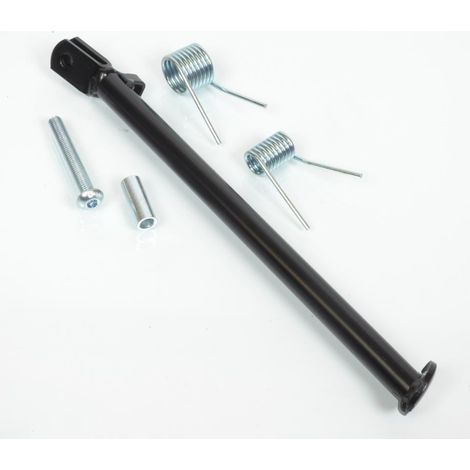 Béquille latérale noire 32cm pour moto Sherco 50 avec son ressort (1/3)