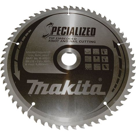 Makita Sägeblatt SPECIALIZED 270x30x60Z, 2,6 mm (1/2)