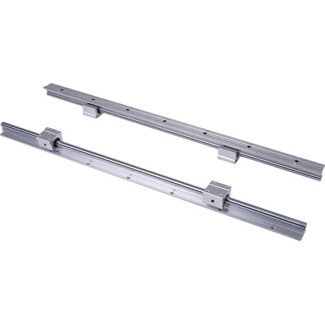 2 rails de guidage linéaires SBR12-700mm 12 mm, 4 blocs SBR12UU (1/5)