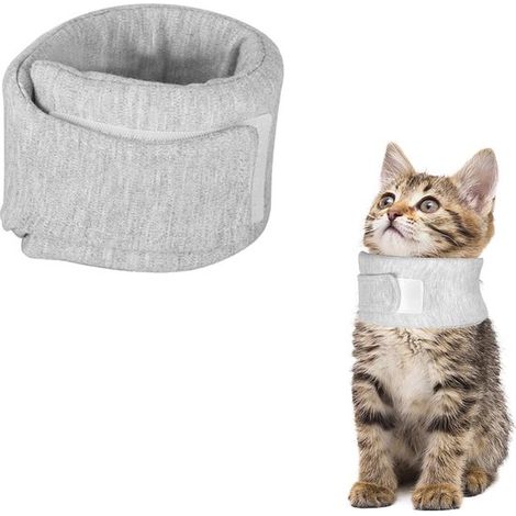 Collare per cani e gatti, collare protettivo, regolabile e traspirante, previene leccamenti e graffi, per animali domestici di piccola e media taglia, taglia (1/5)