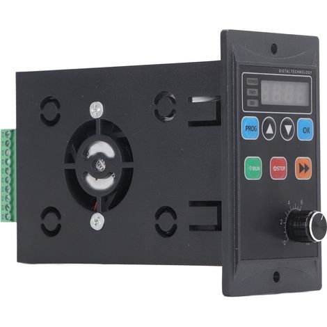 Convertisseur de fréquence pour mini-moteur 1,1 kW, monophasé 176-264 V, triphasé 0-220 V.