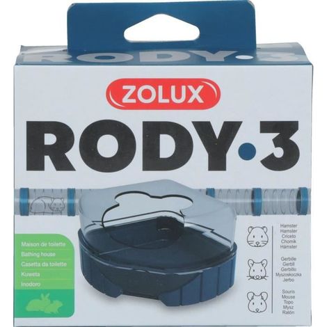Toilettenhaus für Rody3 Käfige - ZOLUX - Rodylounge - Für kleine Nager - Blau