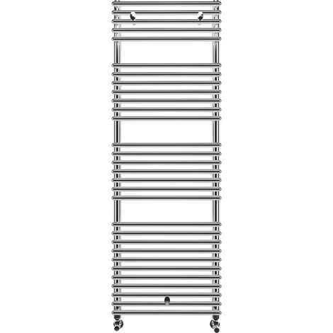Signature Mode Straight Heated Towel Rail 1450mm H x 500mm W - Chrome