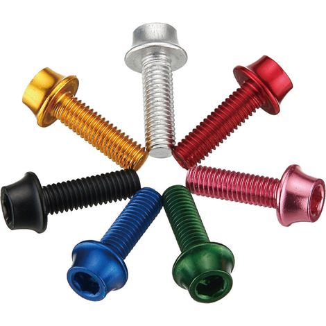 Juego de tornillos de aluminio (4 unidades) - azul